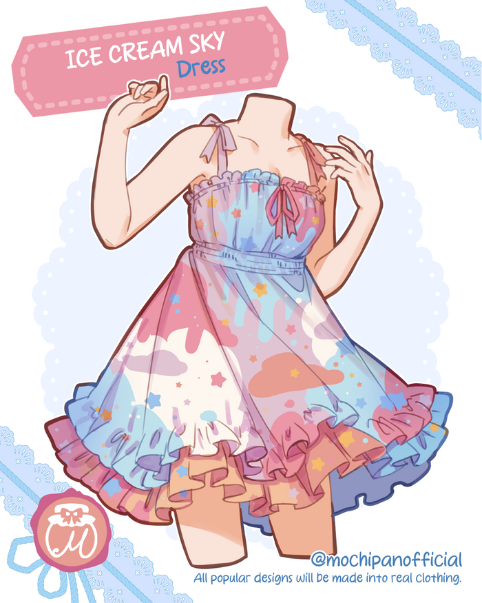 (Interest Check) Ice Cream Sky Dress (In Development)