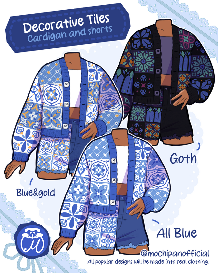 (Interest Check) Mediterranean Tiles Cardigan (In Development)