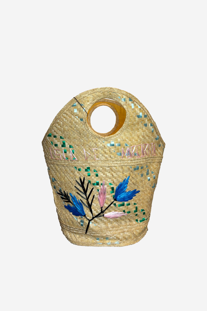 Isla De Margarita Straw Raffia Tote Bag image 0
