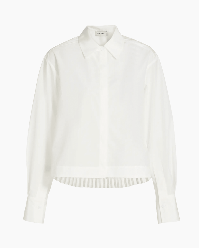 Ivory Kacey Cotton Lace Shirt - Amor Lafayette
