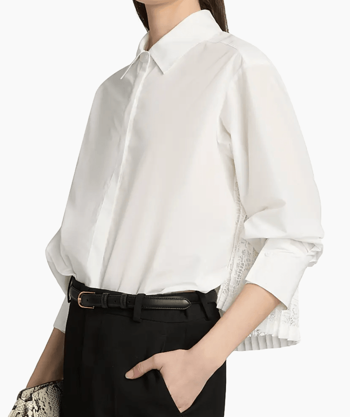 Ivory Kacey Cotton Lace Shirt - Amor Lafayette