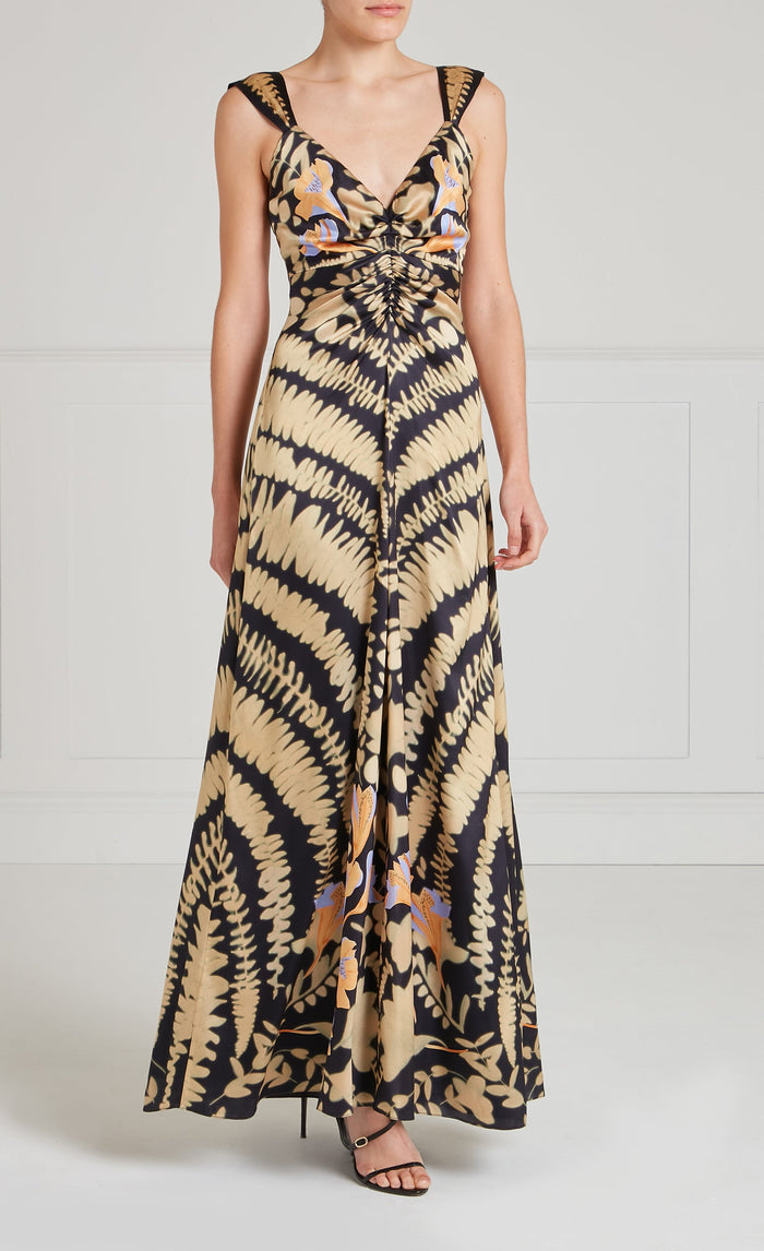 Ivy Strappy Gown - Black