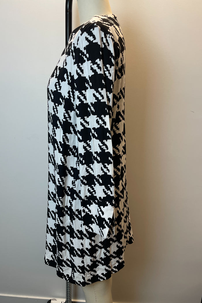 Jaeger Houndstooth Shirt Midi Dress image 2