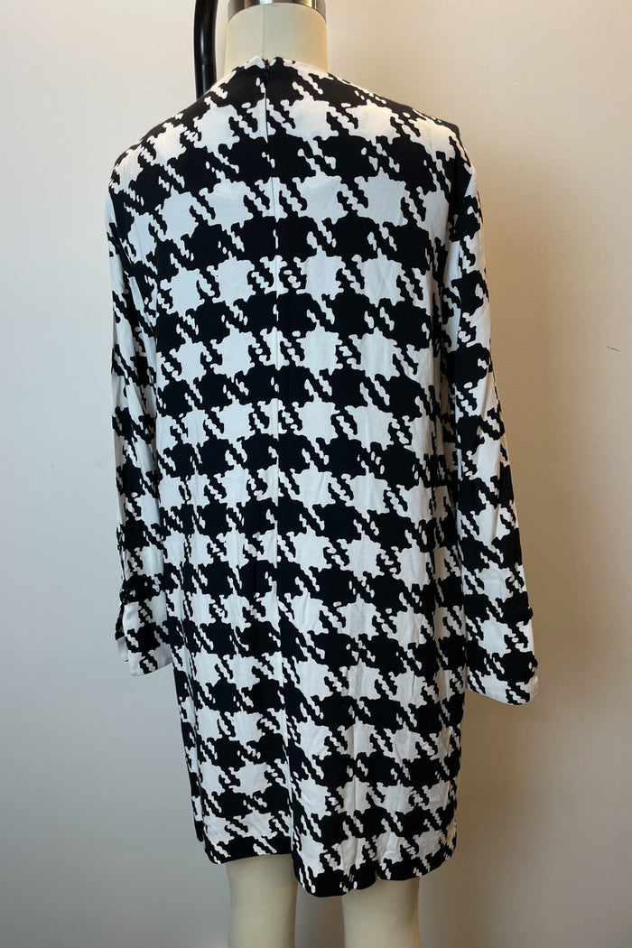 Jaeger Houndstooth Shirt Midi Dress image 3