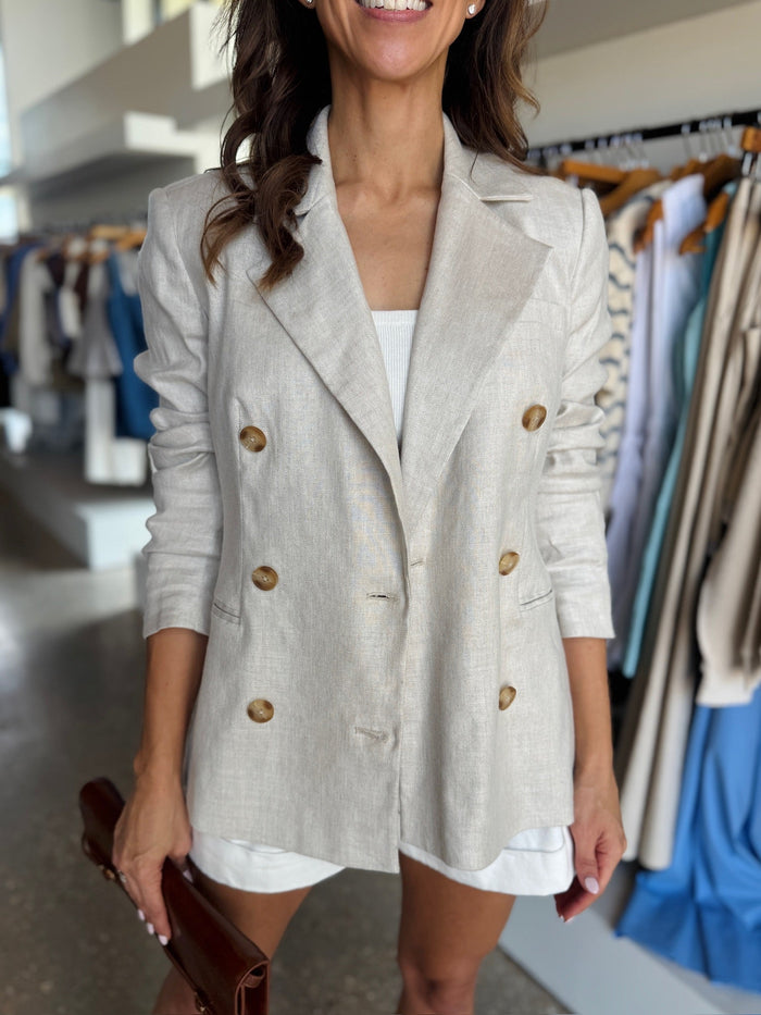 JAZMIN DOUBLE BREASTED BLAZER - Amor Lafayette
