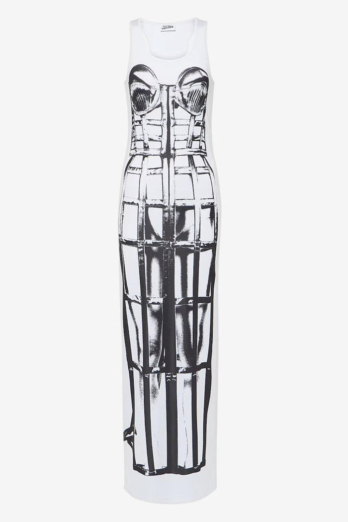 Jean Paul Gaultier Trompe L'oeil Jersey Maxi Dress image 0