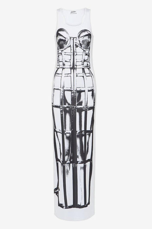 Jean Paul Gaultier Trompe L'oeil Jersey Maxi Dress image 0
