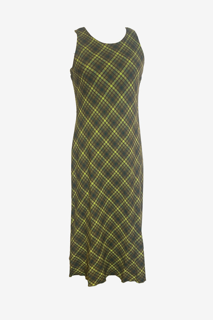Jessica Howards Sleeveless Plaid Midi Dress image 0