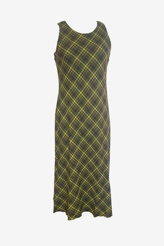 Jessica Howards Sleeveless Plaid Midi Dress image 0