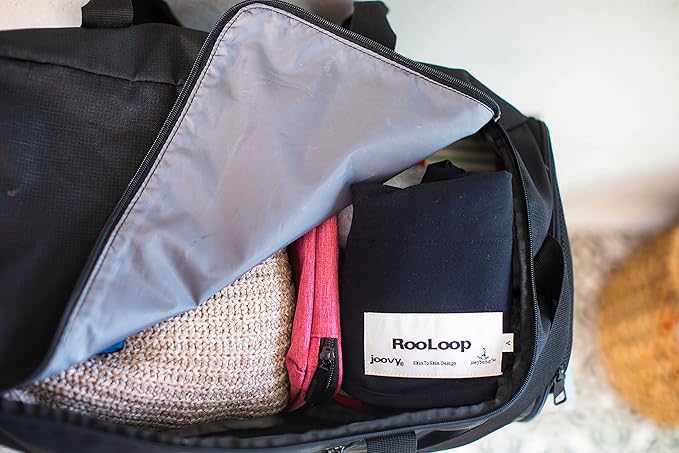 Joovy RooLoop Breastfeeding Skin-to-Skin and Belly Support Band Size A Black