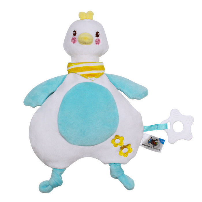Jopark Eco-Friendly Baby Toy and Soothing Blanket in duck style, soft and safe for infants aged 0-2 years.