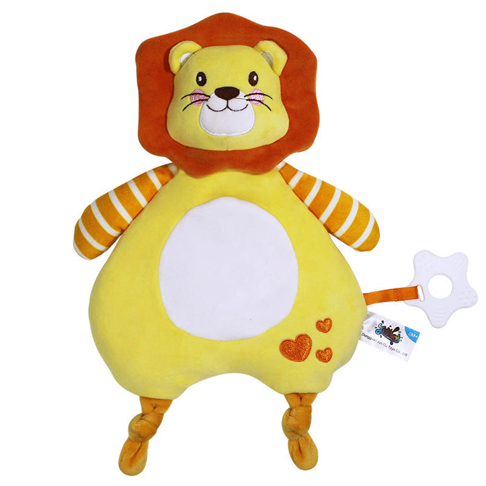Jopark Eco-Friendly Baby Toy and Soothing Blanket featuring a colorful lion design made of soft materials