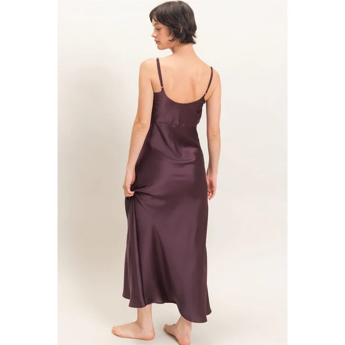 Juliet Satin Maxi Slip Dress