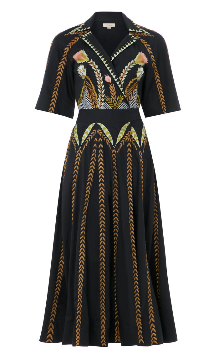 Juniper Wrap Dress - Black