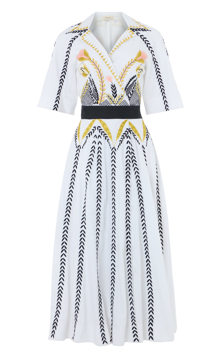 Juniper Wrap Dress - White