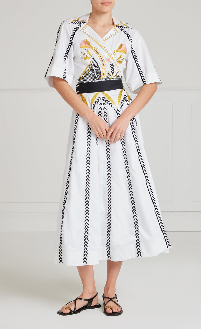Juniper Wrap Dress - White