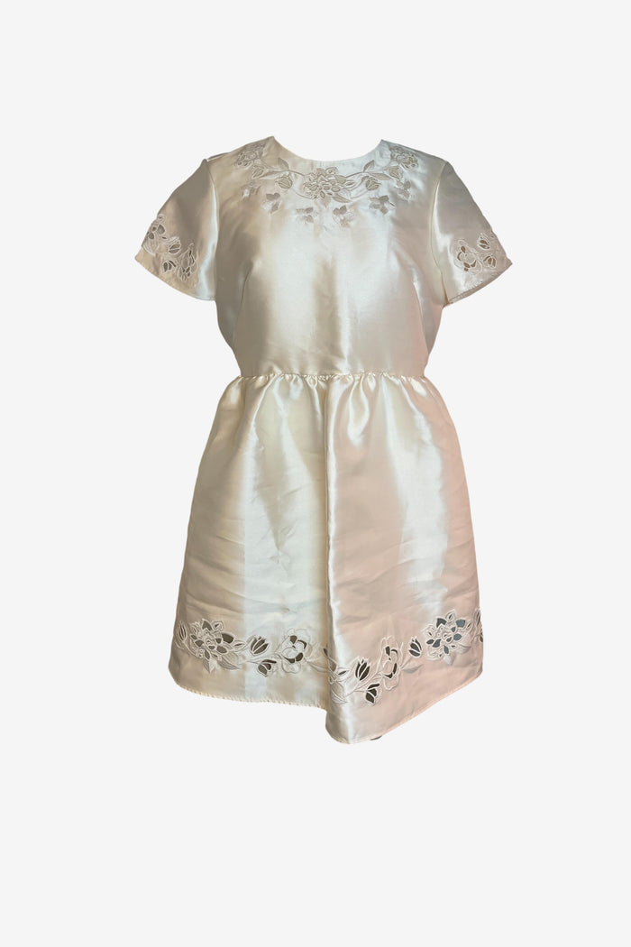 Kate Spade Embroidered Cutwork Cocktail Mini Dress image 0