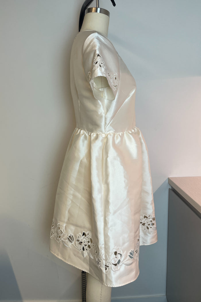 Kate Spade Embroidered Cutwork Cocktail Mini Dress image 1