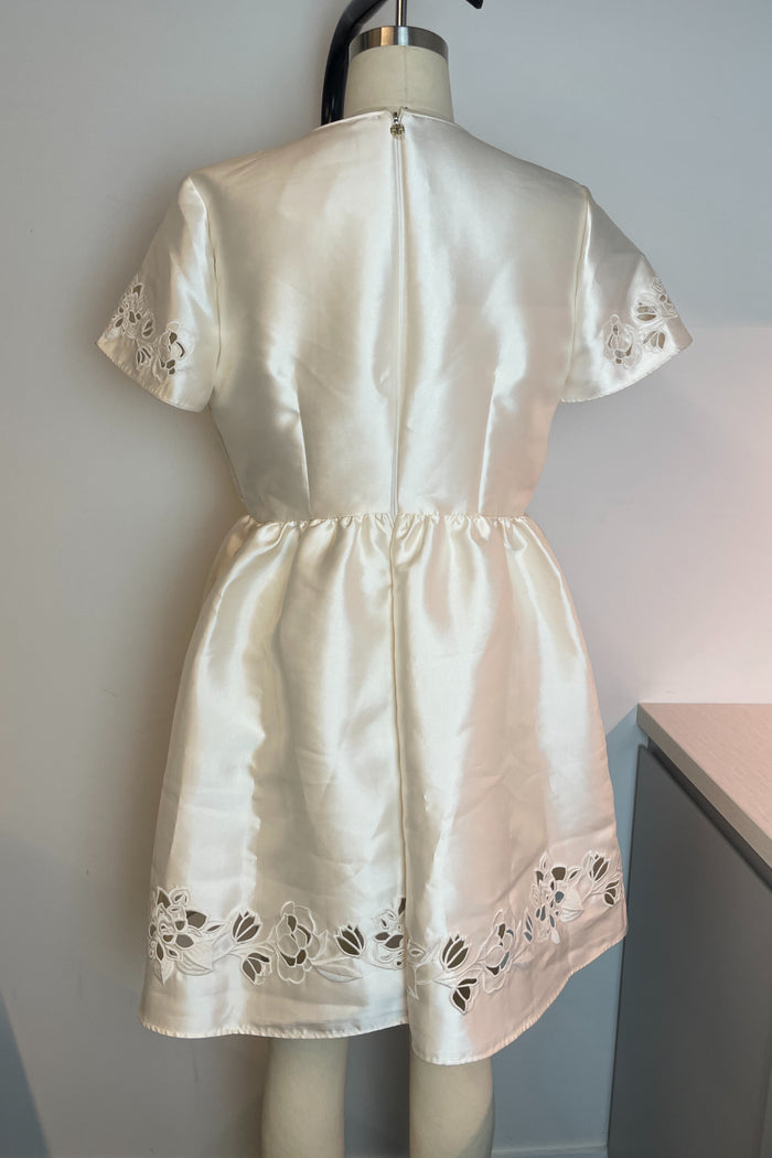 Kate Spade Embroidered Cutwork Cocktail Mini Dress image 2