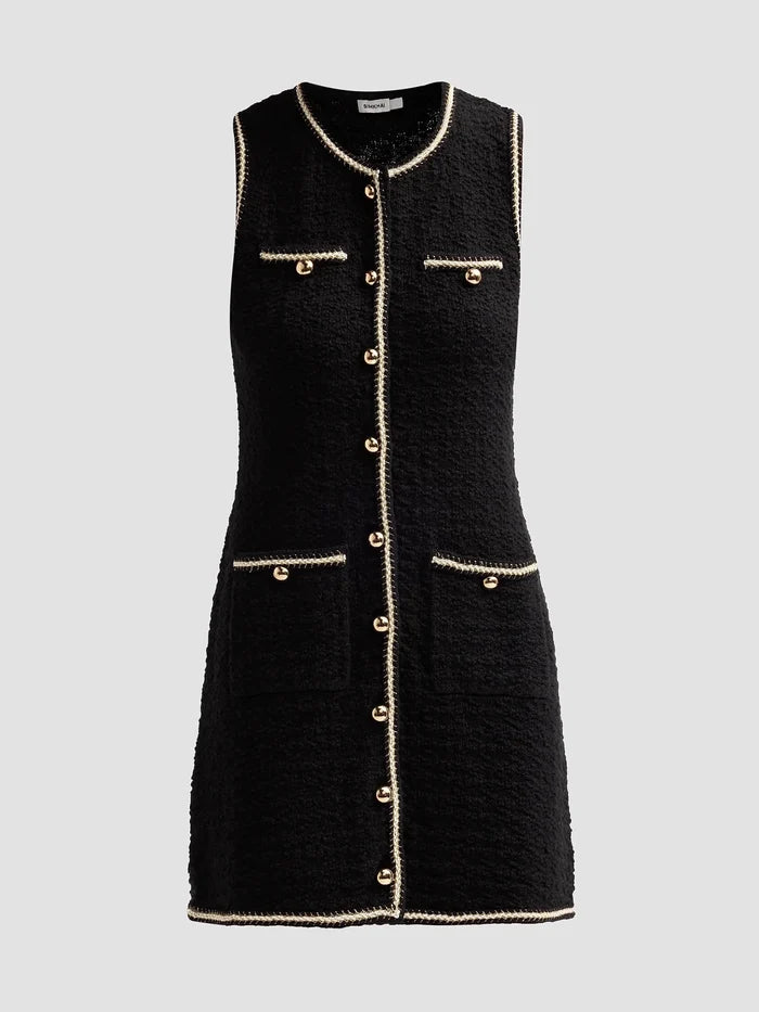 Kerris Button Front Mini Dress - Amor Lafayette