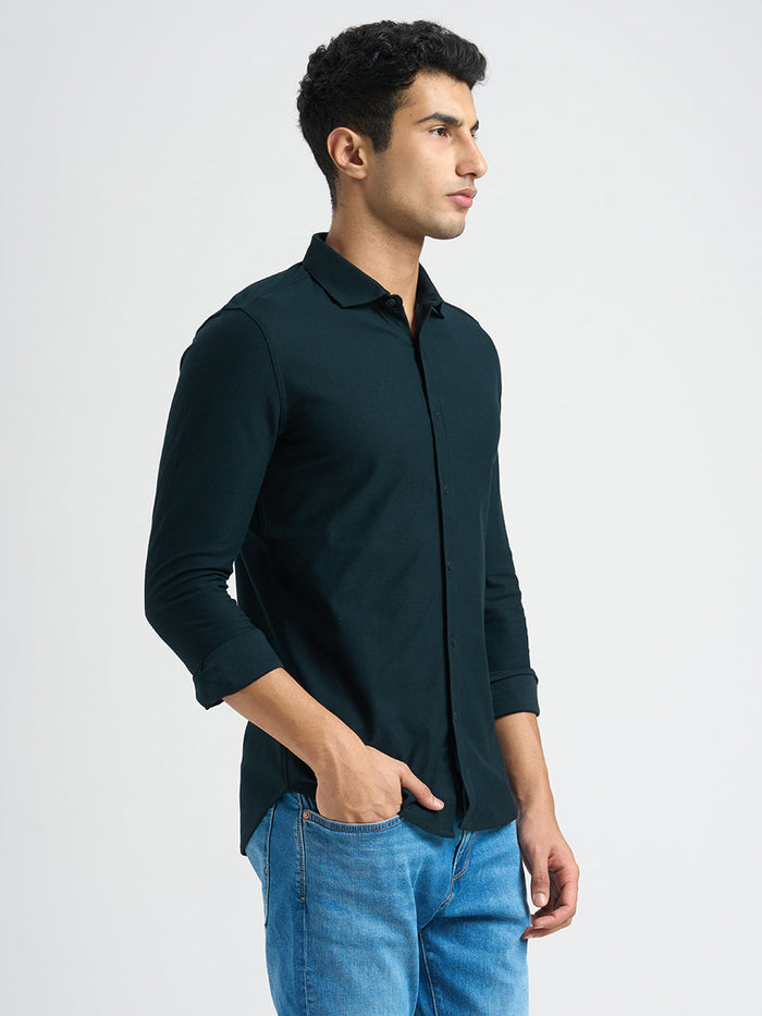 Knitted Full Sleeves Shirt