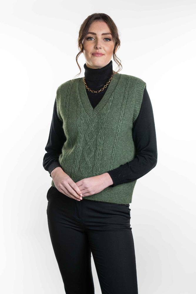 Possum and Merino

KO563 Cable Vest - A classic V Neck vest. A versatile piece for layering in every season. Crafted with vertical patterns, this vest combines a timeless design with a modern twist. Dress it up for a corporate or chic look or dress it down for an everyday casual look. An absolute wardrobe staple.

Made proudly in New Zealand from a premium blend of 40% possum fur, 50% merino lambswool and 10% mulberry silk.