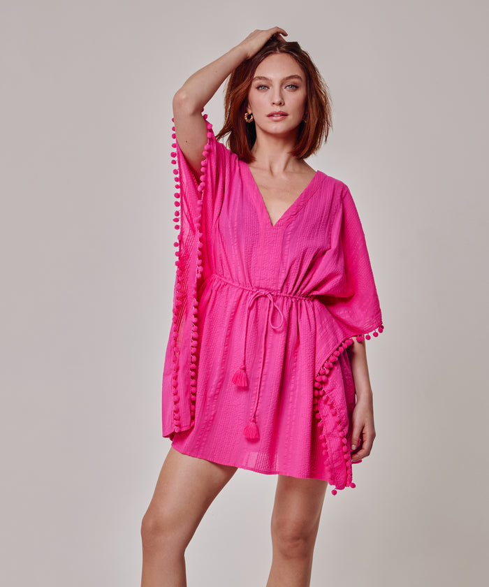 Lamai Butterfly Caftan in color pink