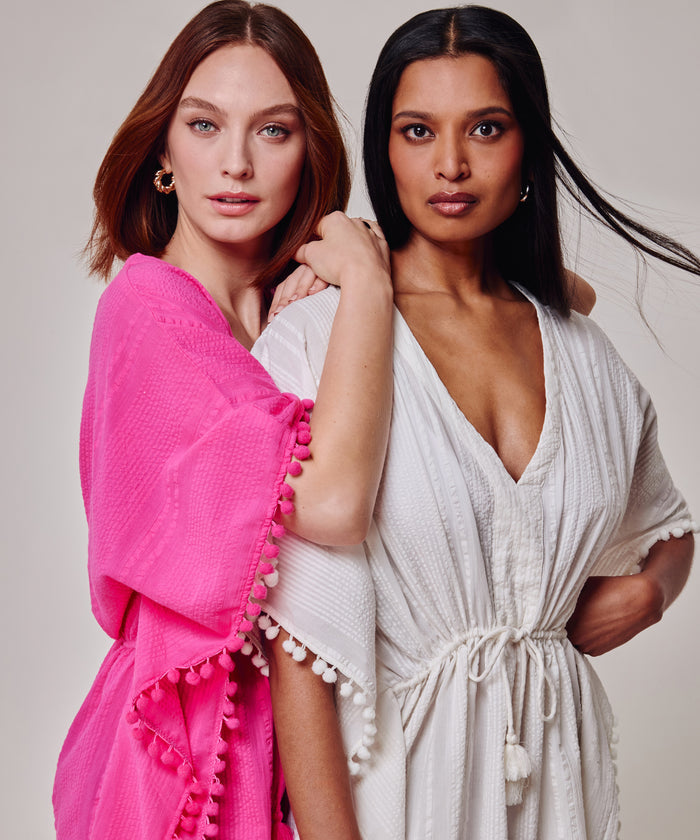 Lamai Butterfly Caftan in color pink