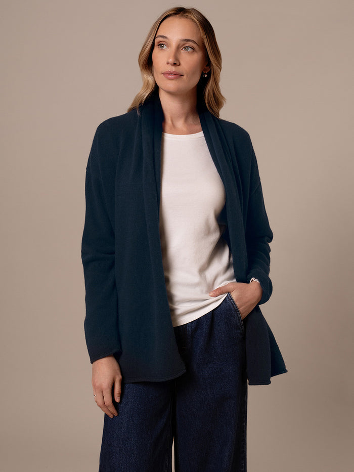 Lambswool Shawl Collar Cardigan