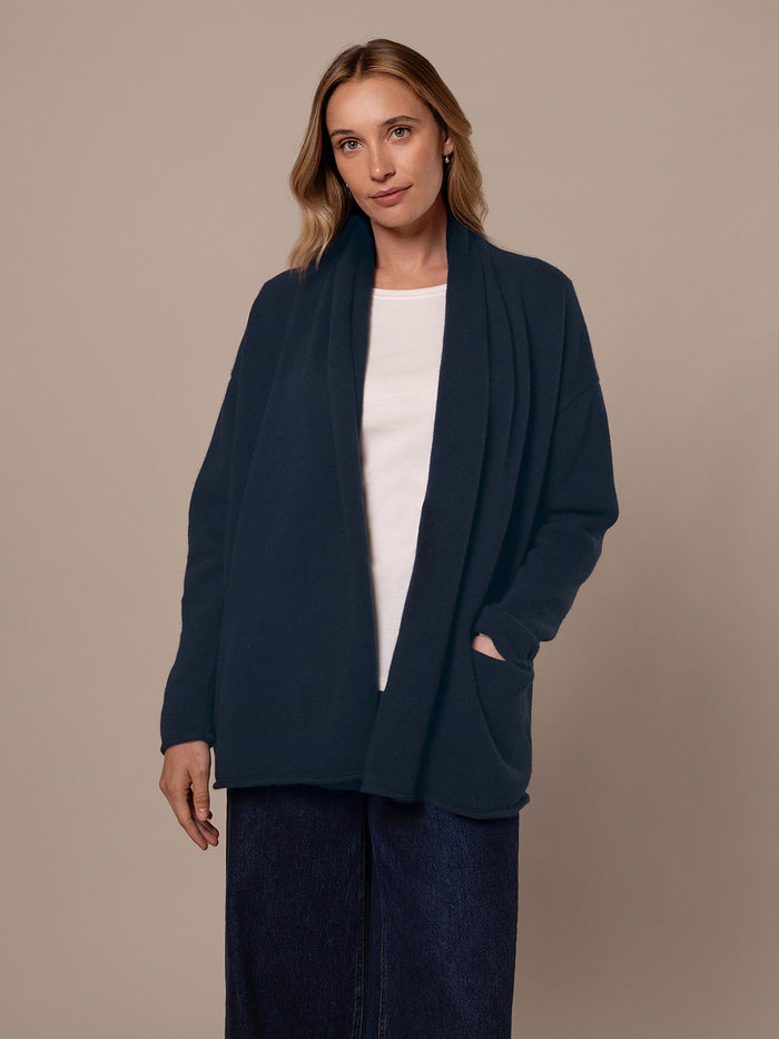 Lambswool Shawl Collar Cardigan