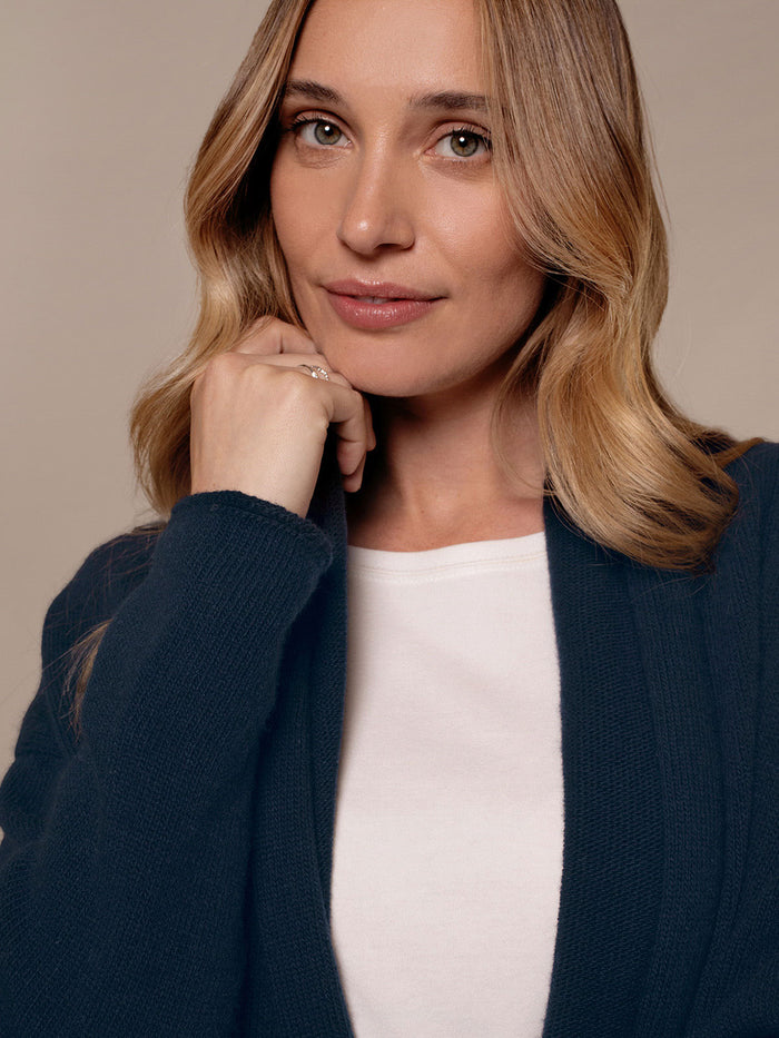 Lambswool Shawl Collar Cardigan