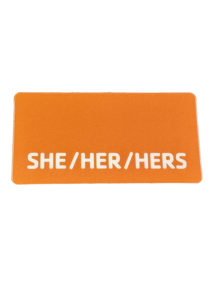 Laminated Pronoun Badge