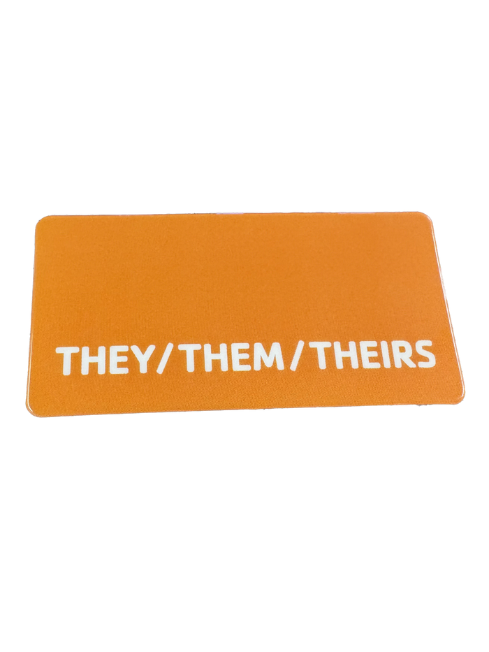Laminated Pronoun Badge