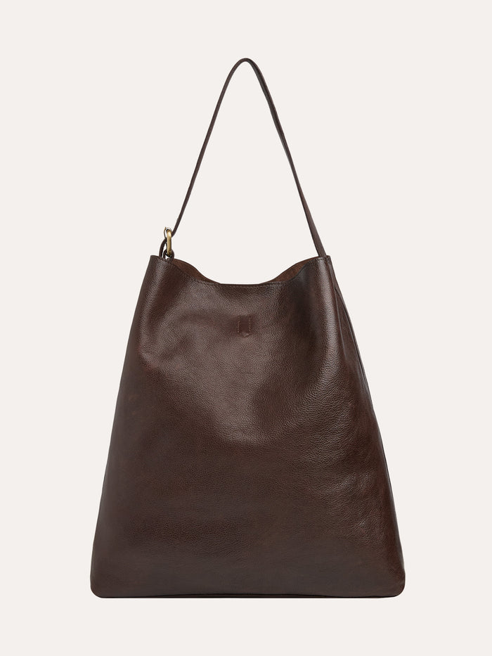Leather Slouchy Shoulder Bag