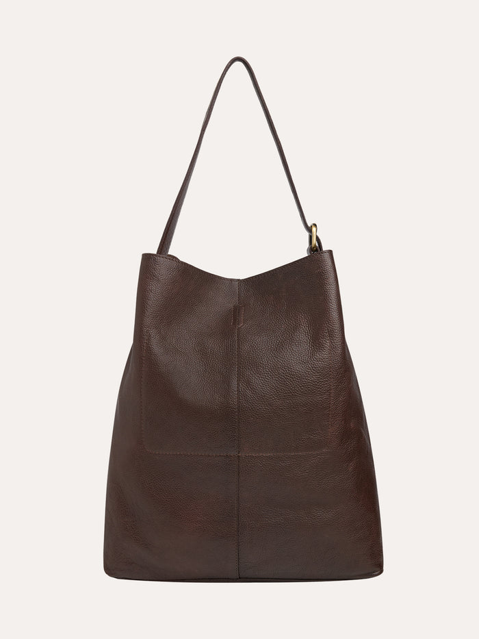 Leather Slouchy Shoulder Bag