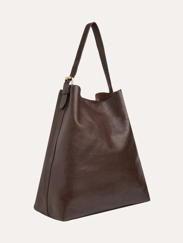 Leather Slouchy Shoulder Bag