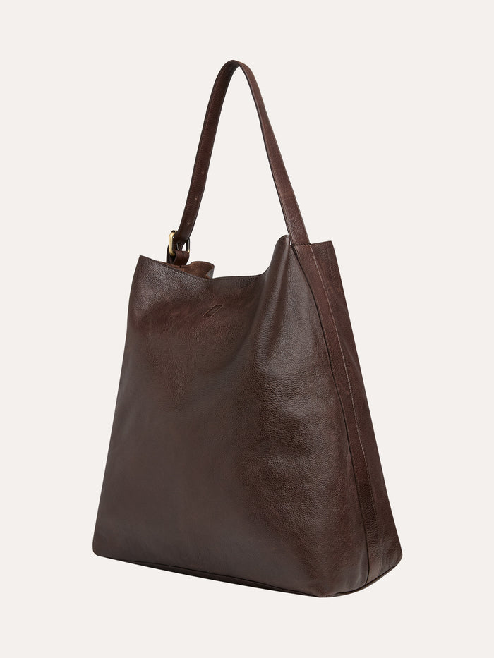 Leather Slouchy Shoulder Bag