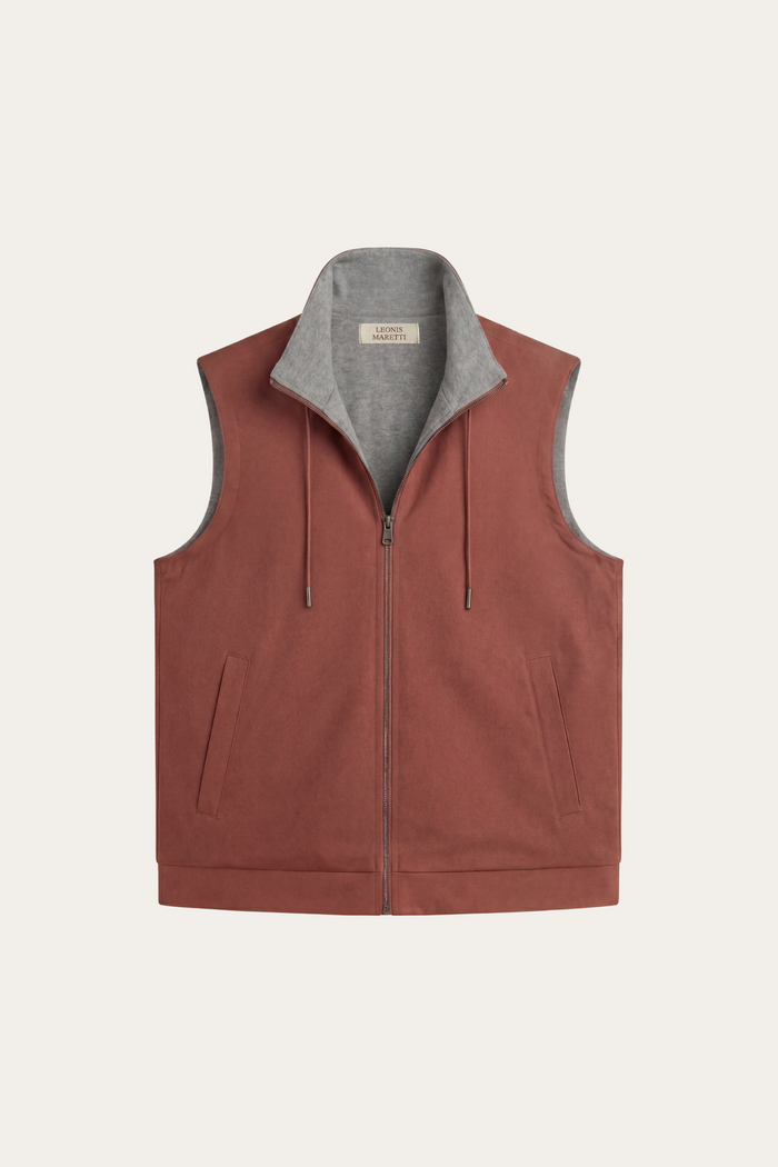 Leonis Reversible Vest Terracotta