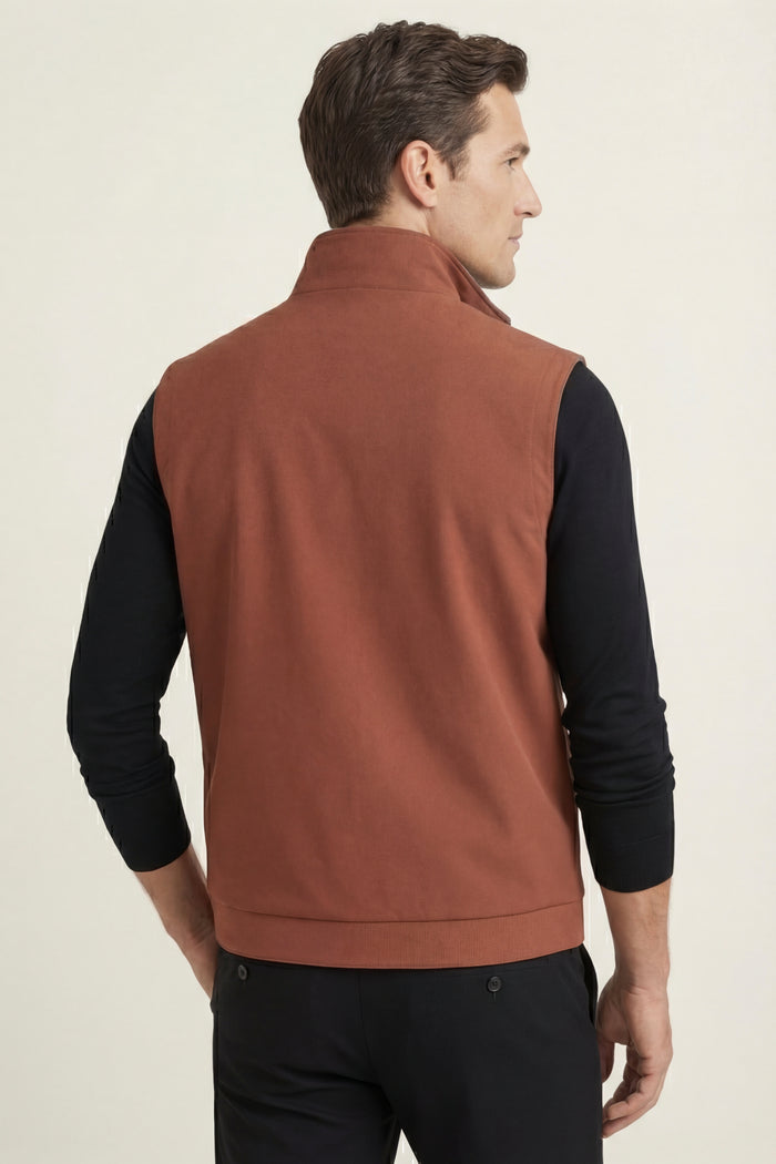 Leonis Reversible Vest Terracotta