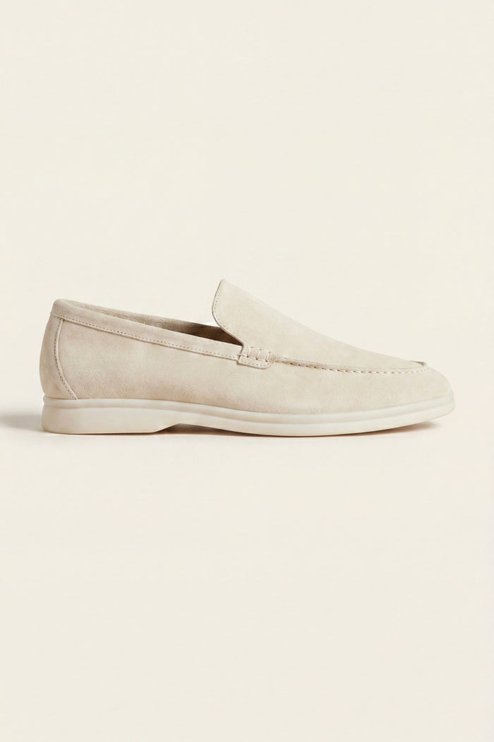 Leonis Suede Loafers Cream