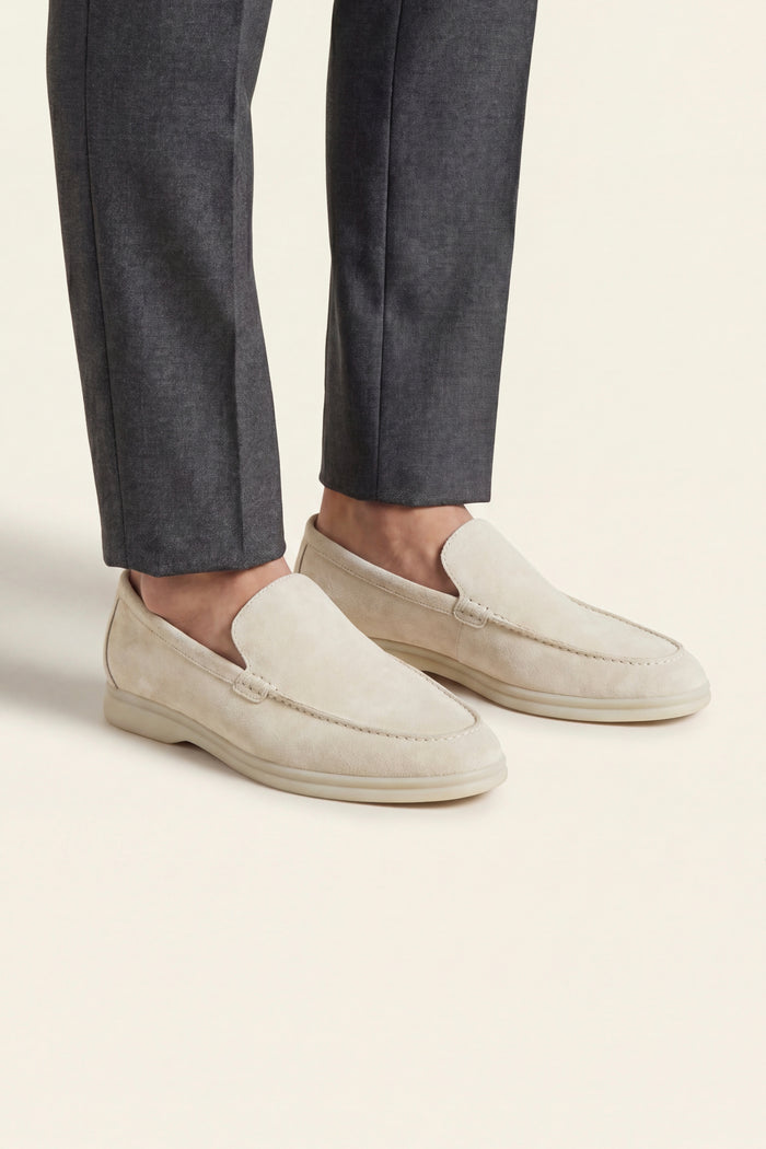 Leonis Suede Loafers Cream