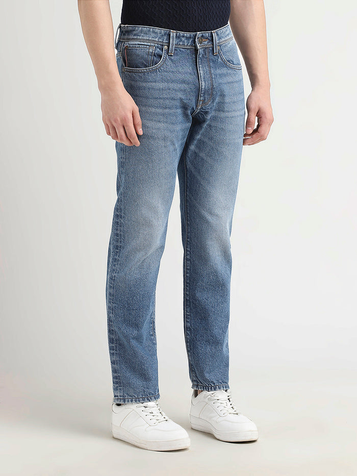Light Blue Straight Fit Jeans