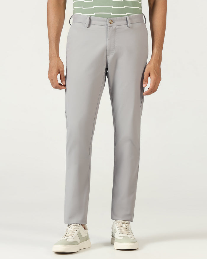 Light Grey Textured Khakis - Karis