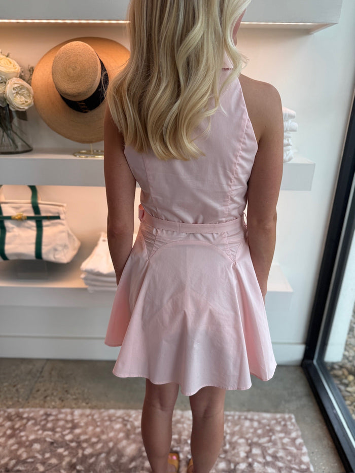Light Pink Mavi Mini Dress - Amor Lafayette