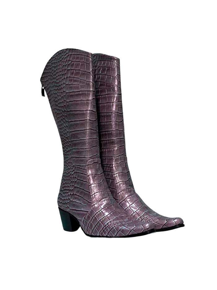 Lilac Metallic Modern Cowboy
