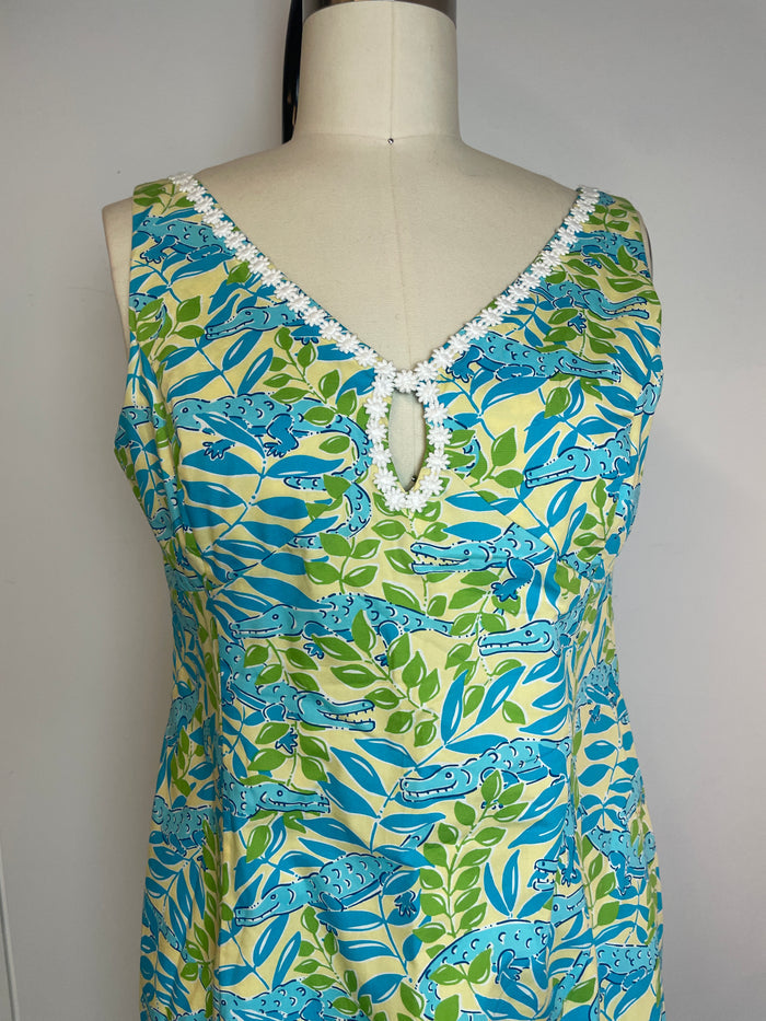 Lilly Pulitzer Croc Keyhole Shift Mini Dress image 3