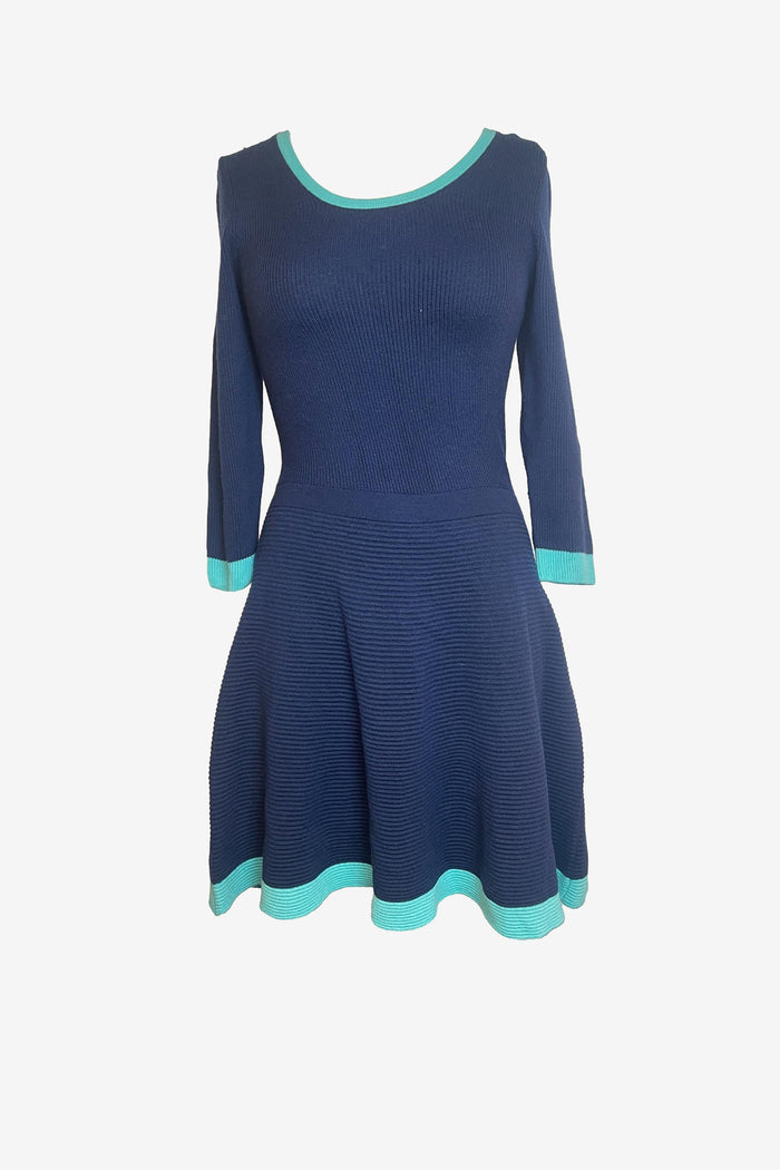 Lilly Pulitzer Navy Knit Mini Dress image 0