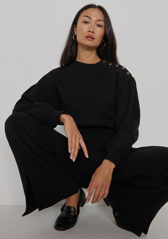 Lincoln Front Slit Knit Pant - Amor Lafayette