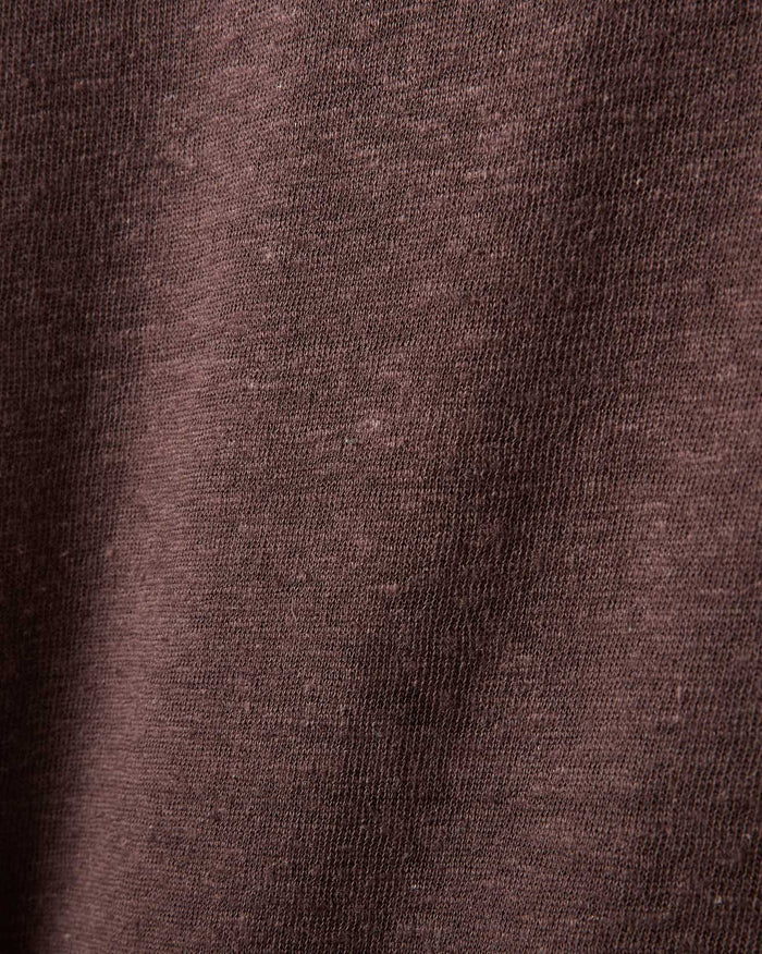 Linen Blend Button Through Top