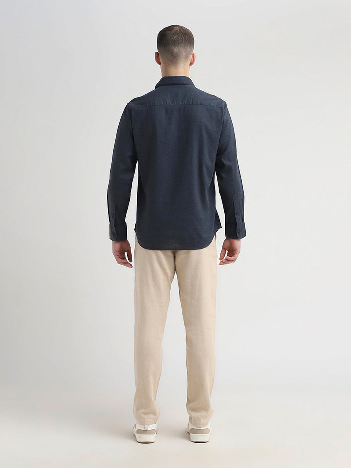 Linen Blend Regular Fit Shirt